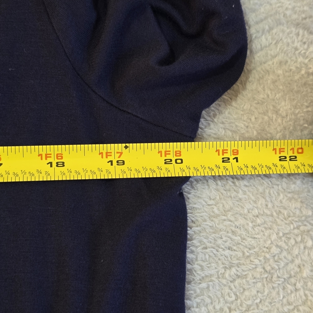 Liz Claiborne Cool & Calm Navy Long Sleeve Sleep Top Large - Picture 4 of 6
